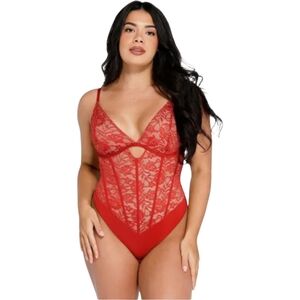 NWT Popilush Shapewear Lace Bodysuit‎ Lingerie Cutout Corset Sculpting Size 3X
